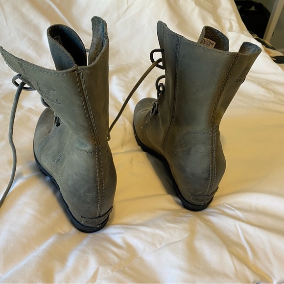 SOREL Womens Joan of Arctic Wedge II Waterproof Boots 9.5 grey - Picture 3 of 4